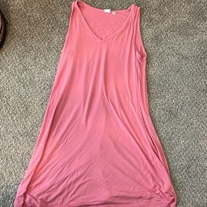 Light weight pink tank dress